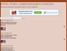 Tablet Screenshot of mype-pymes-bolivia.blogspot.com