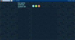 Desktop Screenshot of buygamenintendosystemwii.blogspot.com