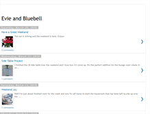 Tablet Screenshot of evieandbluebell.blogspot.com