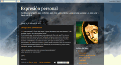 Desktop Screenshot of expresionpersonal.blogspot.com
