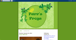 Desktop Screenshot of farrsfrogs.blogspot.com