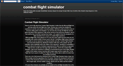 Desktop Screenshot of combat-flight-simulators.blogspot.com