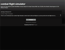 Tablet Screenshot of combat-flight-simulators.blogspot.com