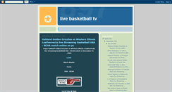 Desktop Screenshot of live-basketballtv.blogspot.com