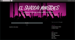 Desktop Screenshot of el-shaddaiministries.blogspot.com