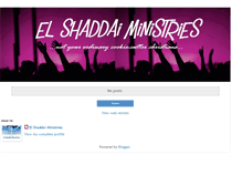 Tablet Screenshot of el-shaddaiministries.blogspot.com