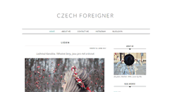 Desktop Screenshot of czechforeigner.blogspot.com