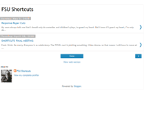 Tablet Screenshot of fsushortcuts.blogspot.com