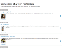 Tablet Screenshot of confessions-teen-fashionista.blogspot.com