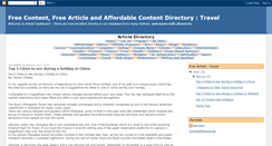 Desktop Screenshot of freetravelarticle.blogspot.com