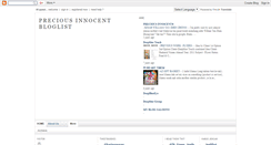 Desktop Screenshot of precious-innocent-bloglist.blogspot.com