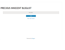 Tablet Screenshot of precious-innocent-bloglist.blogspot.com