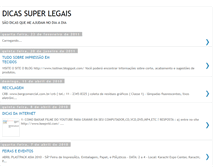 Tablet Screenshot of dicas-superlegais.blogspot.com