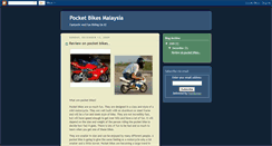 Desktop Screenshot of pocketbikesmalaysia.blogspot.com