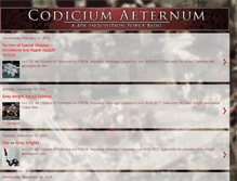 Tablet Screenshot of codiciumaeternum.blogspot.com