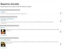 Tablet Screenshot of baquetasalocadas.blogspot.com
