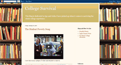 Desktop Screenshot of collegesurvivalplease.blogspot.com