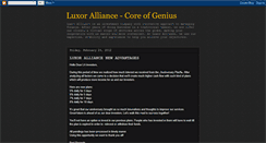 Desktop Screenshot of luxoralliance.blogspot.com