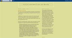 Desktop Screenshot of faithpromotingrumors.blogspot.com