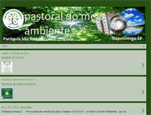 Tablet Screenshot of pastoralmeioambientesaoroque.blogspot.com