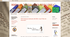 Desktop Screenshot of bibliotecavelezdeguevara.blogspot.com