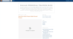 Desktop Screenshot of dallaspersonaltrainer.blogspot.com