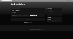 Desktop Screenshot of jack-callahan.blogspot.com
