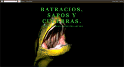 Desktop Screenshot of batracios-sapos-y-culebras.blogspot.com