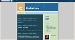 Desktop Screenshot of bisuteriakarol.blogspot.com