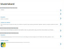 Tablet Screenshot of bisuteriakarol.blogspot.com