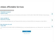 Tablet Screenshot of aidans-services.blogspot.com