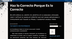 Desktop Screenshot of hazlocorrectoporqueeslocorrecto.blogspot.com