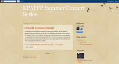 Desktop Screenshot of kpapfpsummerconcertseries.blogspot.com