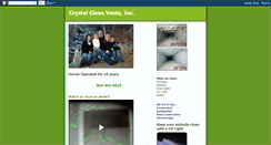 Desktop Screenshot of crystalcleanvents.blogspot.com