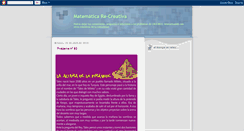 Desktop Screenshot of matematica-re-creativa.blogspot.com