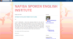 Desktop Screenshot of nafisaspokenenglish.blogspot.com