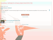 Tablet Screenshot of nafisaspokenenglish.blogspot.com