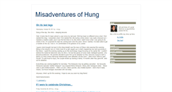 Desktop Screenshot of misadventuresofhung.blogspot.com