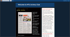 Desktop Screenshot of ntuarchery.blogspot.com