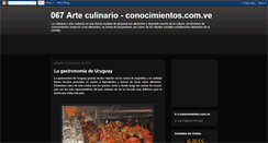 Desktop Screenshot of conocimientos-arte-culinario.blogspot.com
