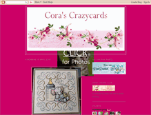 Tablet Screenshot of corascrazycards.blogspot.com