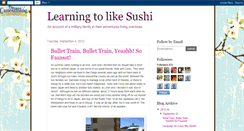 Desktop Screenshot of learningtolikesushi.blogspot.com