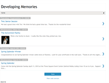 Tablet Screenshot of developingmemoriesportraits.blogspot.com