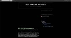 Desktop Screenshot of freevampiremmorpgs.blogspot.com