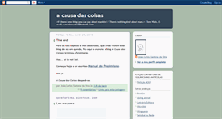 Desktop Screenshot of a-causa-das-coisas.blogspot.com