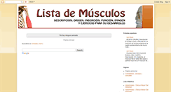 Desktop Screenshot of listademusculos.blogspot.com