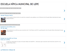 Tablet Screenshot of escuelahipicamunicipaldelepe.blogspot.com