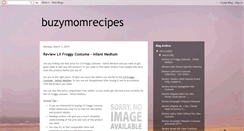 Desktop Screenshot of buzymomrecipes.blogspot.com