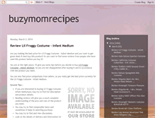 Tablet Screenshot of buzymomrecipes.blogspot.com