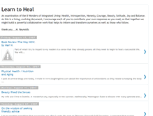 Tablet Screenshot of learn2heal.blogspot.com